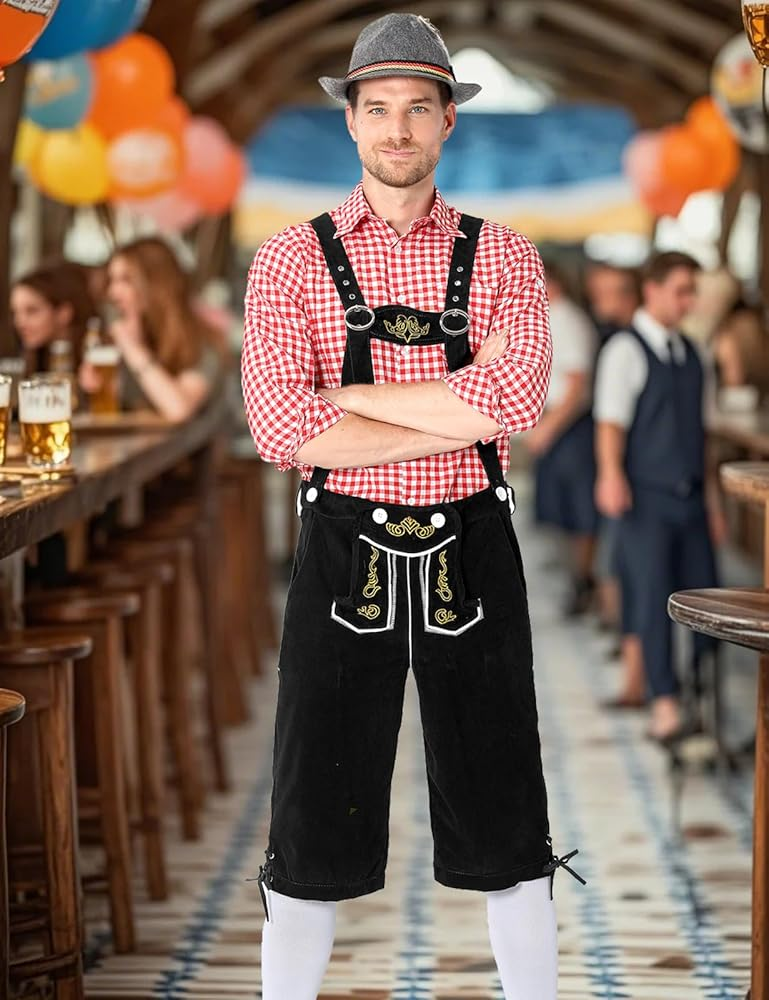 Trang phục Oktoberfest nam: Lederhosen là gì?